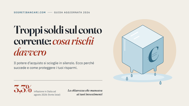 troppi soldi sul conto corrente
